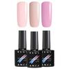 Camouflage Base Rubber Gel Coat Set 3 Colors Nude 7.5 Ml UV Led Soak Off Glass Bottles