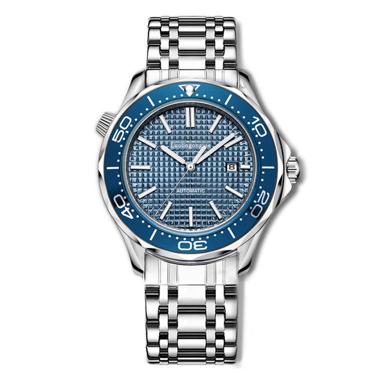 Стильные и атмосферные мужские автоматические механические часы Haima с полым сетчатым дизайном