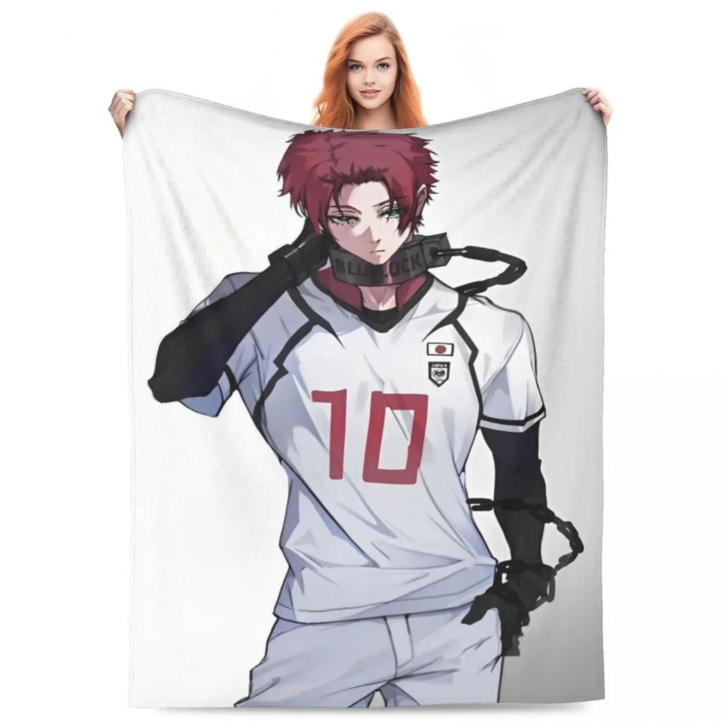 Синяя Тюрьма 2 Одеяла Манга Аниме Плюшевое Новинка Дышащее Накидное Одеяло для Дома Ресторана Весна/Осень