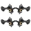 8PCS Fish Tail Design 4 Strings Tuning Pegs Metal Ukulele Parts Musical Instrument Parts  Guitar
