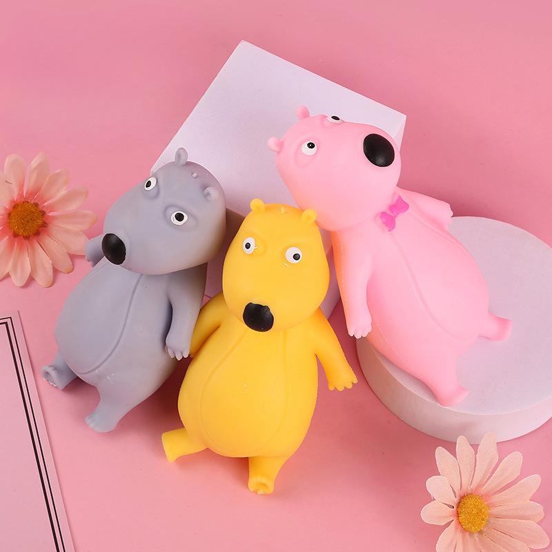 Симпатичная игрушка для сжимания домашних животных, сменная кукла, декомпрессионная игрушка, милый глупый медведь, сжимающие игрушки
