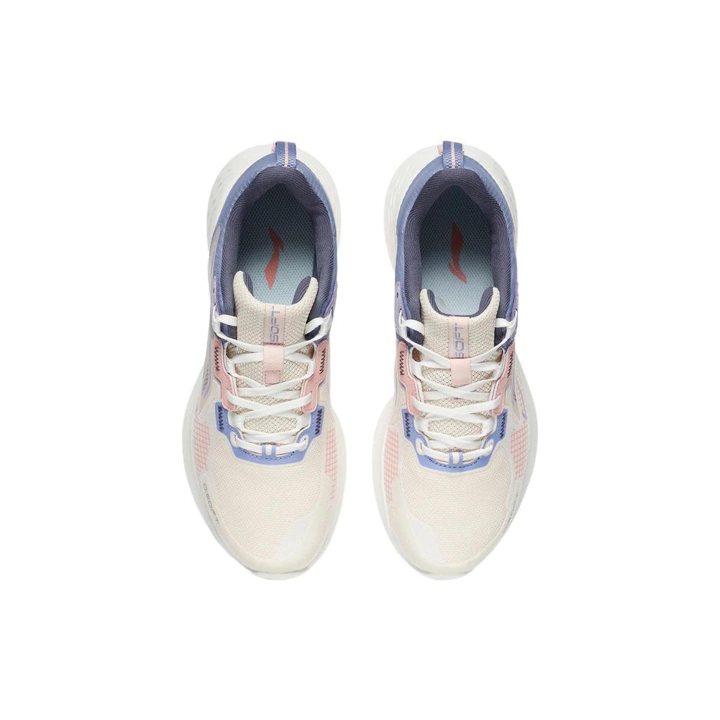 Li Ning Element Текстиль, Синтетическая кожа Амортизация Скользкая Устойчивая к истиранию Низкие Повседневная обувь Женская AGLS012-3
