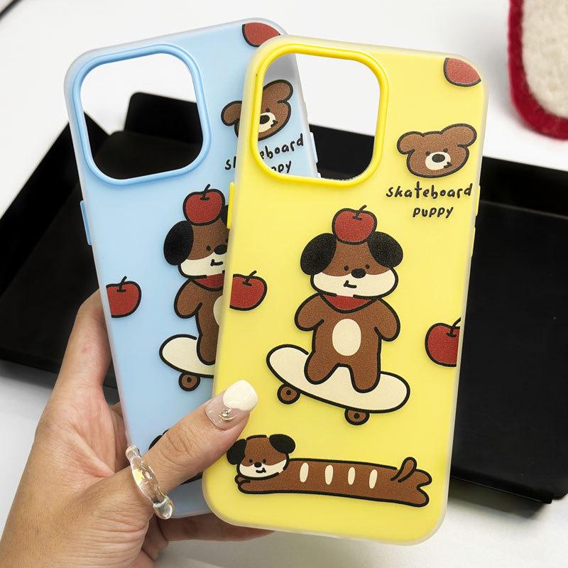 Мультяшный чехол Zhitai Jelly Skin для iPhone 12 до 16, 13, 14 Pro Max, 15 Pro