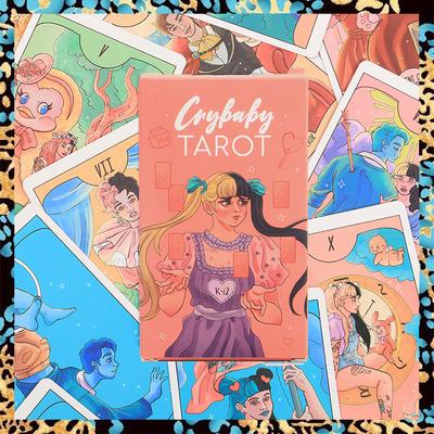 Колода карт Таро Crybaby с бумажным путеводителем | Стандартный большой размер 12x7 см | 78 листов карт Таро Оракул и путеводитель