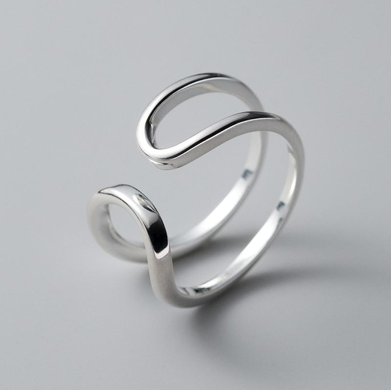 foxanry Полое геометрическое кольцо для женщин, пар, минималистичные вечерние ювелирные аксессуары, подарки