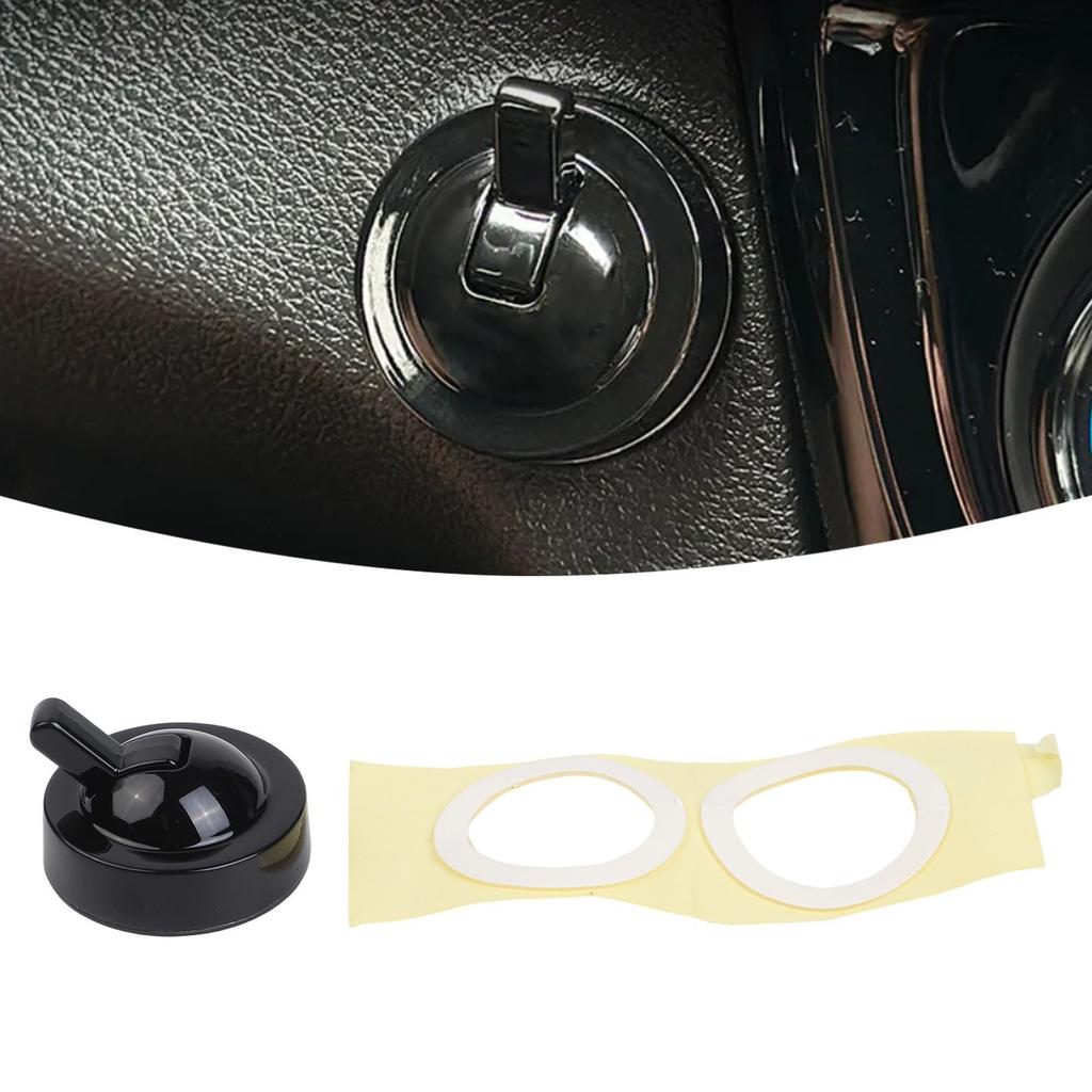 Car Start Switch Button Cover Sticker Aluminum Alloy Engine Stop Protector