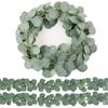 2/1pcArtificial Eucalyptus Garland Fake Ivy Vines Greenery Rattan Plants Wreath Faux Decor for Wall Room Garden Wedding Decor
