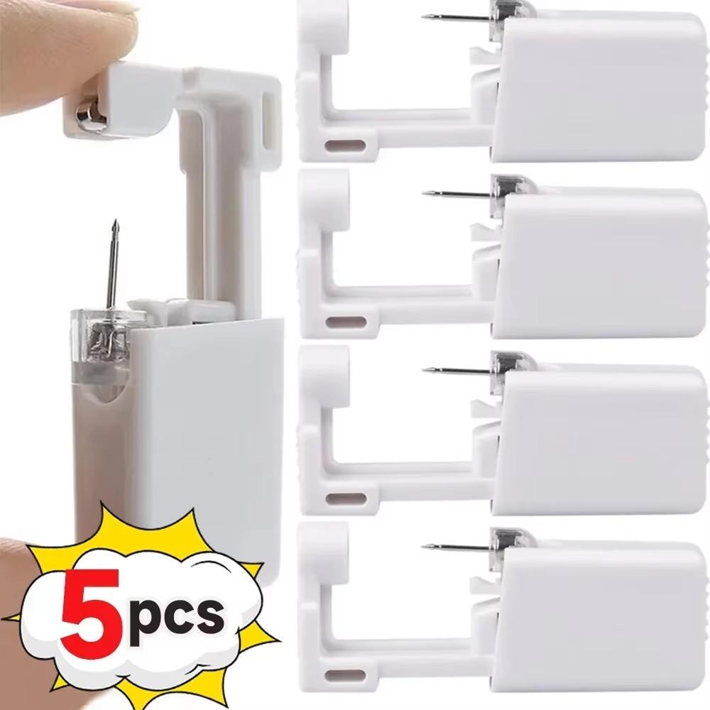 1 шт. Одноразовый безопасный стерильный пирсинг-блок для пирсинга носа с драгоценными камнями, пистолет для пирсинга, инструмент для пирсинга, машинный набор, серьга-пусет, украшение для тела