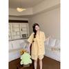 Live stream explosion sweet wind short-sleeved thin pajamas women's cotton cardigan student loungewear women's Korean version set