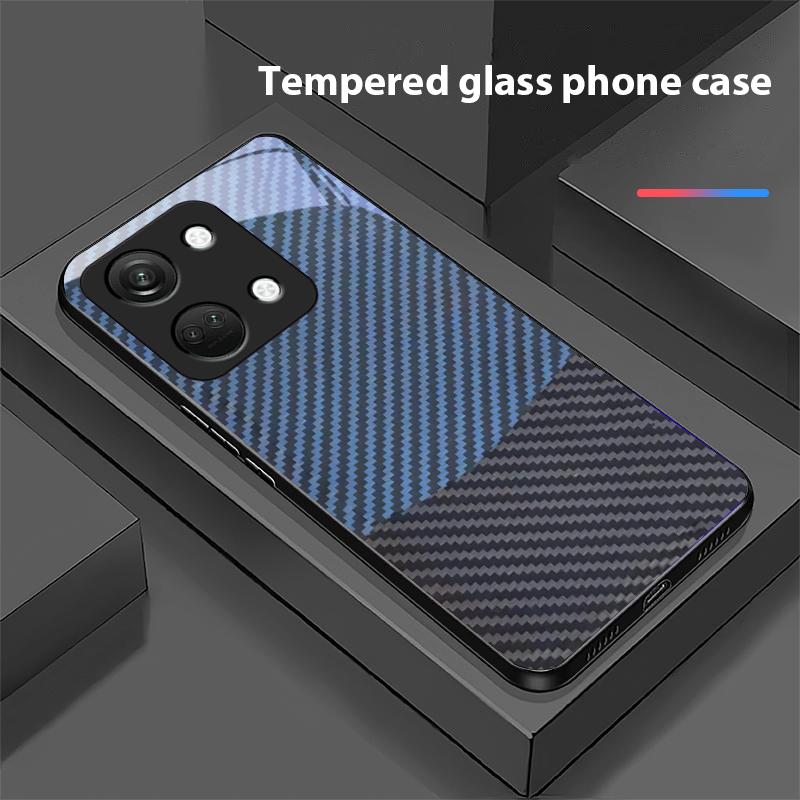 Двухцветные полосы для OnePlus Nord 3 5 6T 7 Pro 8 12 10T Reno8 Lite 5G 10R Nord N30 Жесткий чехол из закаленного стекла для телефона Черный