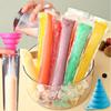 10pcs Disposable Ice Popsicle Mold Bags Bpa Free Freezer Tube with Zip Seals Yogurt Ice Cream Sticks Juice Fruit Smoothies Bag