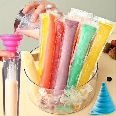 10 шт. одноразовых пакетов для мороженого на палочке, BPA Free, морозильная трубка с застежкой-молнией, палочки для йогурта, мороженого, сока, фруктов, смузи
