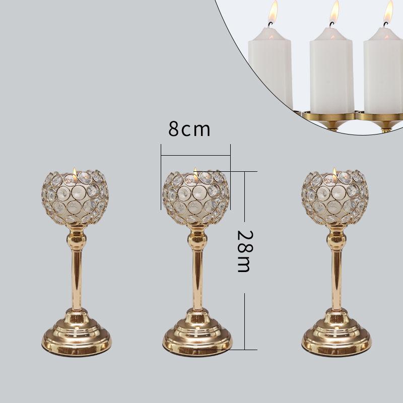 Скандинавские украшения для подсвечников, роскошные хрустальные украшения для гостиной, золотистого света, романтический подсвечник с перьями, новый продукт