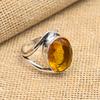 Citrine Gemstone 925 Sterling Silver Handmade Jewelry Gorgeous Ring For Her