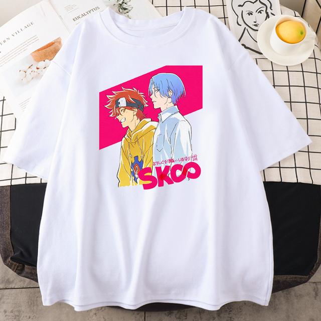 Anime Sk8 Reki Kyan Langa Hasegawa Clothing Women Loose Crewneck T -Shirt Summer Fashion Breathable Casual Loose Unisex T -Shirt