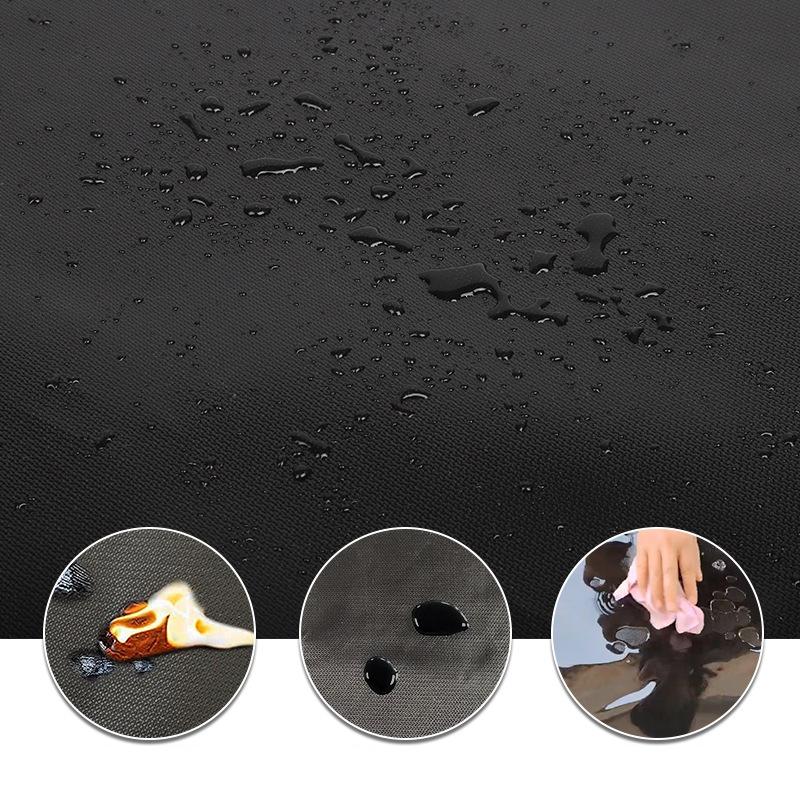 Fireproof Hearth Rugs Fireplace Rug Half Round Floor Rug 2-Layer Fiberglass Non-slip Fireproof Mat Stove Indoor Outdoor