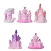 Сказочный замок, микропейзаж, настольное украшение для торта, аксессуары, замок Луны мечты, украшения из смолы