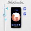 Smart Visual Ear Cleaner WiFi Connected Endoscopic Ear Wax Remover Safe Silicone Ear Spoon Wireless Earpick Tool with LED Light