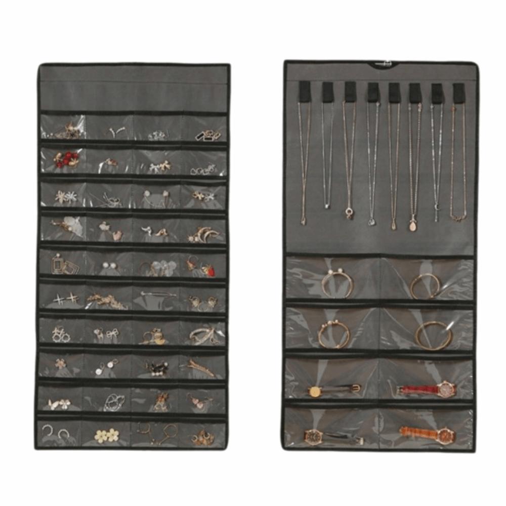 Large Capacity Jewelry Storage Bag Foldable Jewelry Display Holder Hanging Storage Bag Home Use