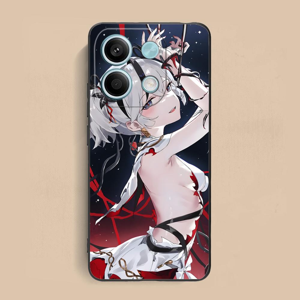 Чехол для телефона Wuthering Waves Camellya для Xiaomi Redmi Note 14 13 12 11 S Pro Plus 4G 5G Цветной печатный чехол Красивые мобильные телефоны