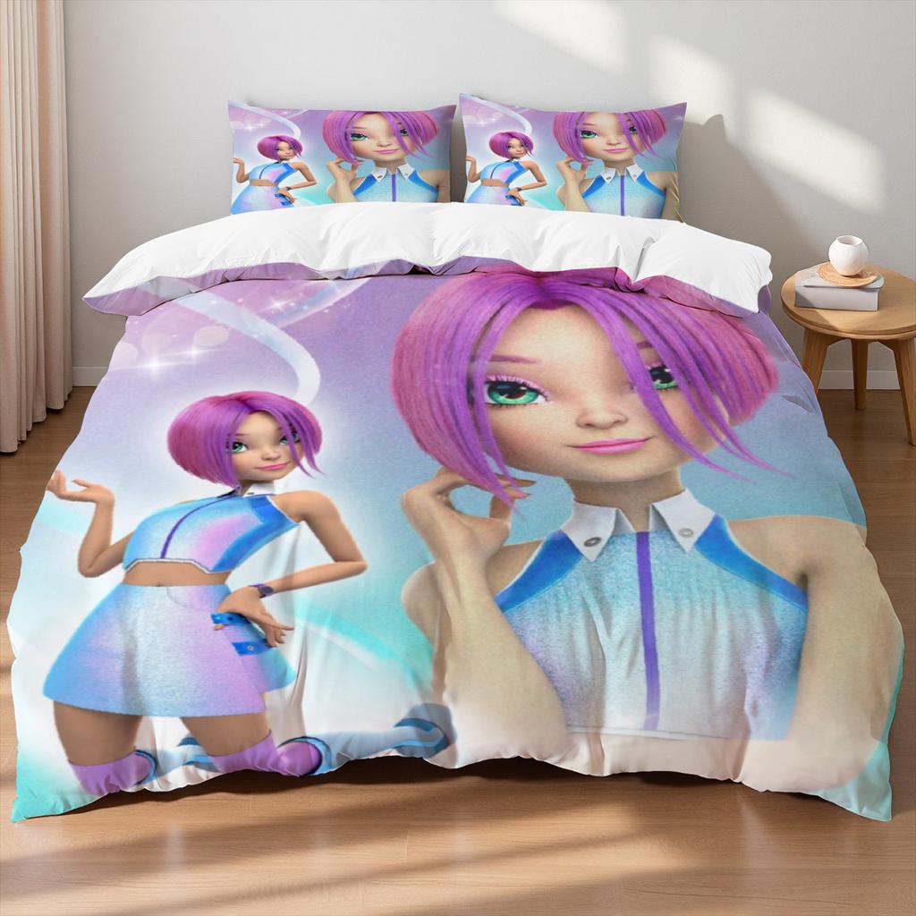 Комплект постельного белья W-Winx C-Club, пододеяльник, комплект на кровать King Queen Twin, крылья феи, для дома, подарок девочке на день рождения, украшение для студенческого общежития