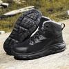 Fashion Warm Plus Velvet Men's Cotton Shoes Winter Men's Boots Windproof Snow Boots Comfortable Men Casual Shoes Non-slip Hiking Boots