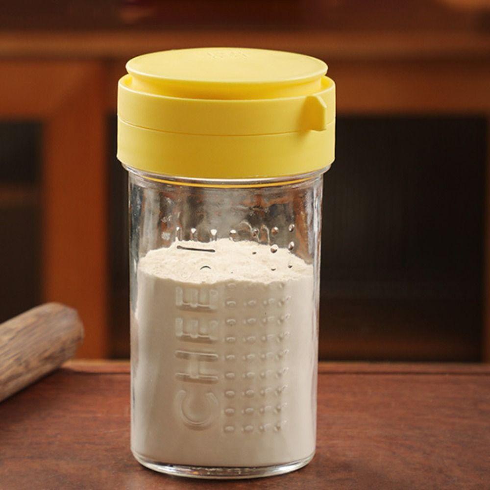 Rotatable Lid Grated Cheese Bottle Dustproof Barbecue Seasoning Jar Cheese Sprinkler Cumin Powder