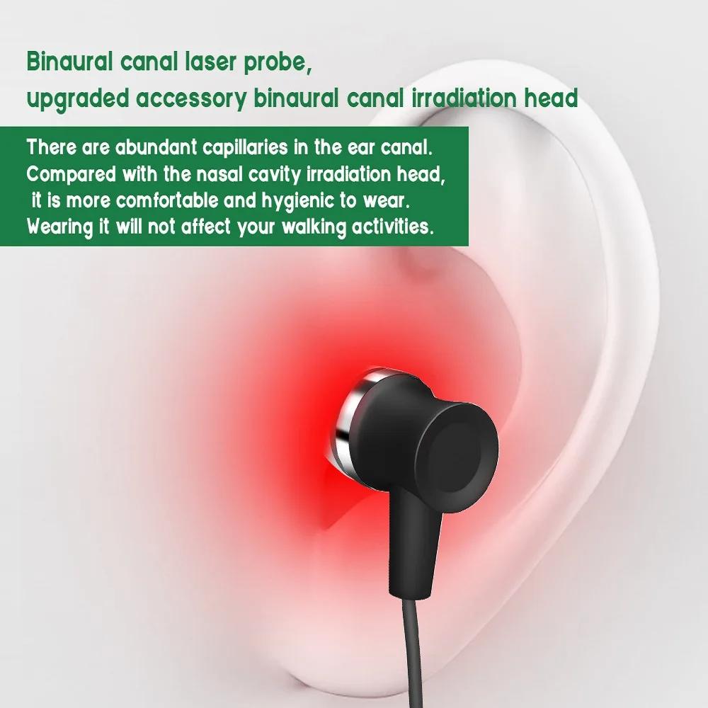 Portable Hanging Red Light Ear Device 650nm - LLLT Earplugs for Multi-Area Comfort Support