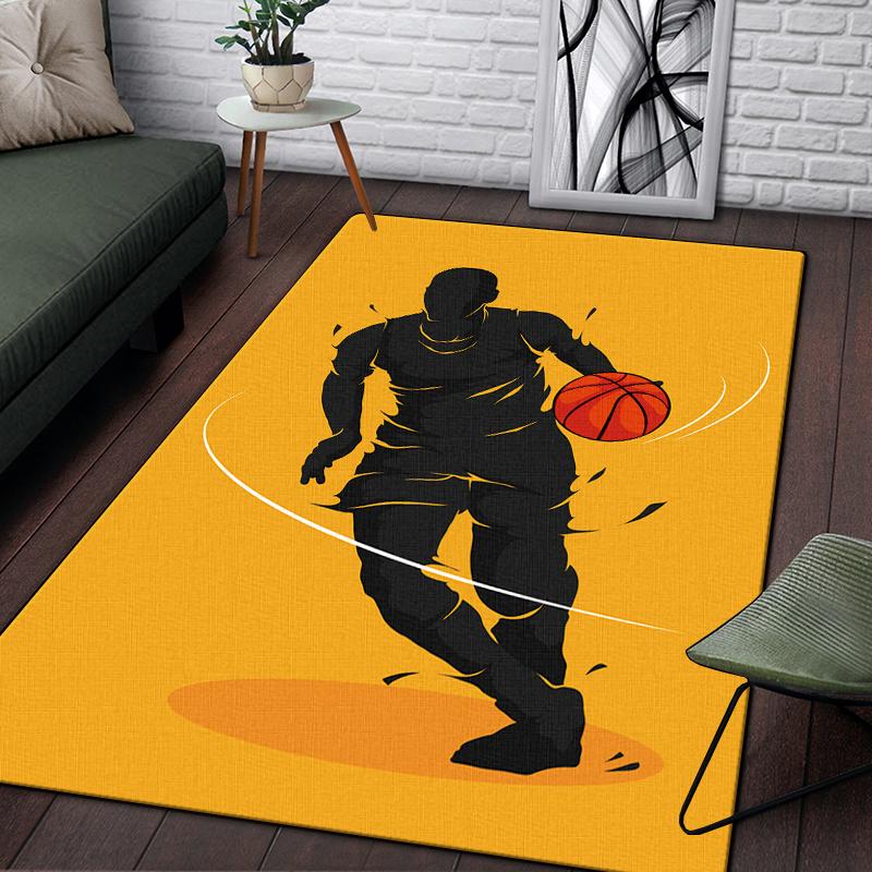 Большой ковер для баскетбола для гостиной, ковер с 3D-печатью, ковер для спальни, коврик для ванной, мягкий ковер, украшение для дома, настольный коврик, коврик для домашних животных