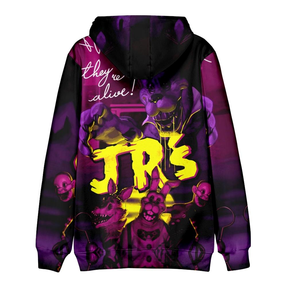 ГОРЯЧАЯ мода Five Nights At Freddy's Hoodies Осенние длинные рукава унисекс Harajuku свитера уличная одежда Смешная одежда Толстовка