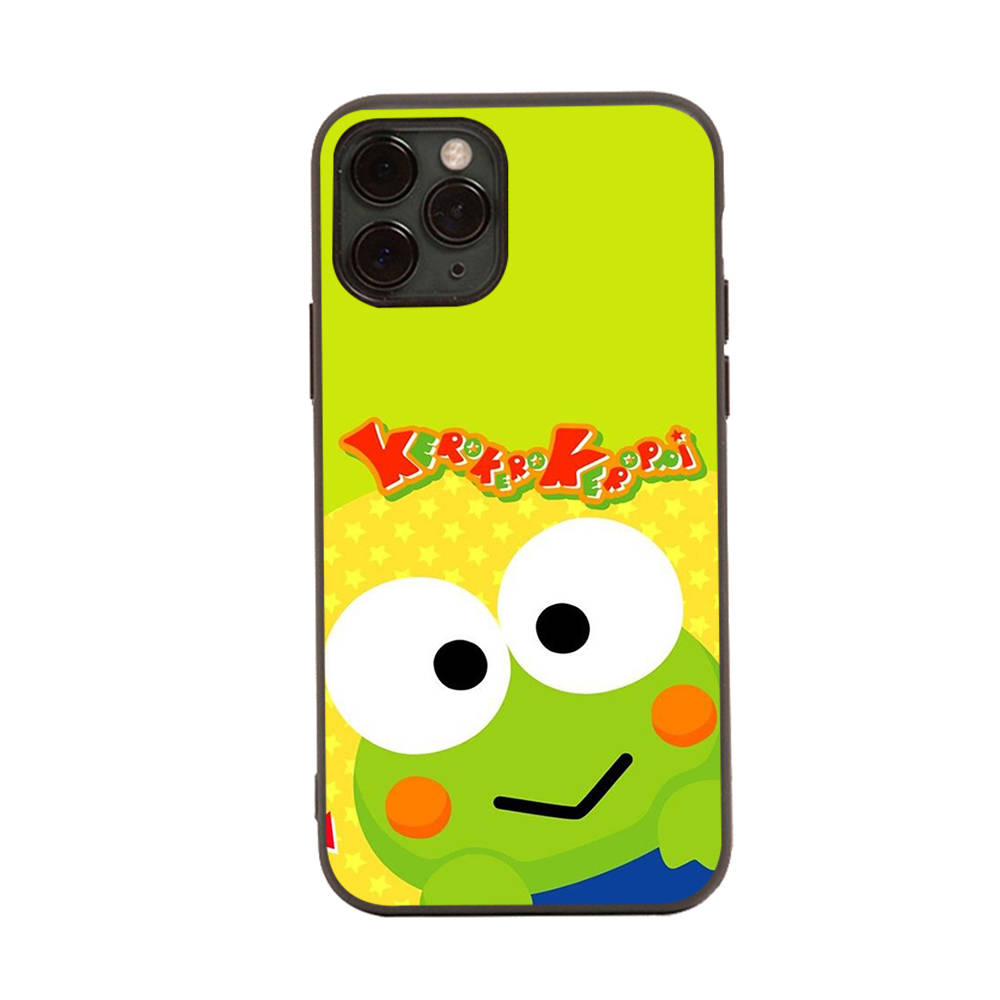 HK18 Cute Keroppi Black Sofe Case for Samsung Note 20 Lite S24 Ultra S23 A03 A05 A06 A11 A71 A15 A16 A13 A24 A25 A33 A52 A53 A50 M55 M35 Plus