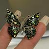 Элегантная брошь-булавка в виде бабочки, сплав с капельной эмалью, минималистичный универсальный зажим для шарфа, аксессуар-корссаж