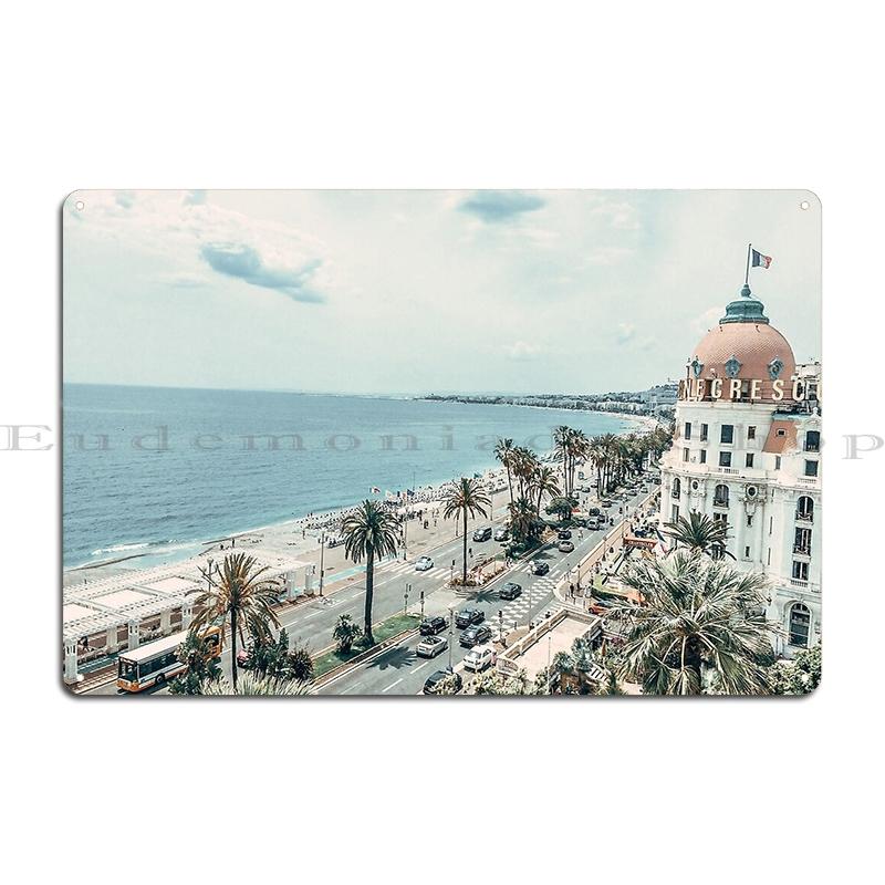Nordic France Metal Sign Plaques Customize Wall Decor Pub Mural Club St Tropez France Tin Sign Poster