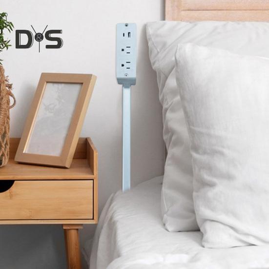 Удлинитель электрических розеток с розетками USB-A/USB-C/AC, регулируемый, вращающийся, портативный, подключаемый удлинитель розеток