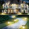 4 шт. Солнечные садовые прожекторы с датчиком движения Водонепроницаемые уличные садовые светильники Солнечный прожектор для дорожки стены патио лужайки