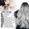 Silver Gray Hair Dye Cream, Unisex Silver Hair Dye Long-lasting Non-Damage Color Cream for Women and Men