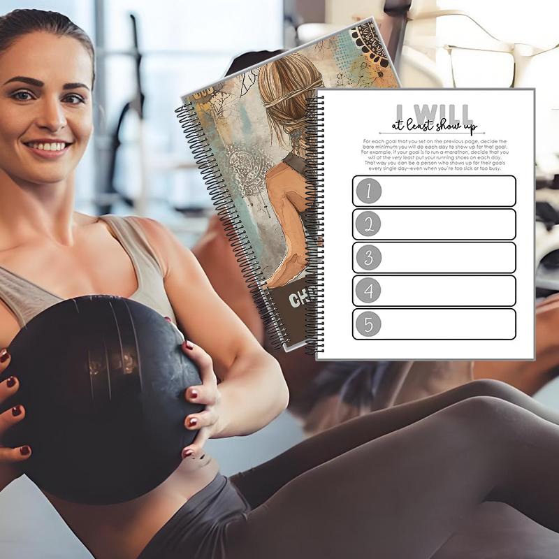 Планнер Challenge Accepted Fitness — 90-дневный журнал тренировок и питания для здоровья и благодарности, Вечерний планер для размышлений