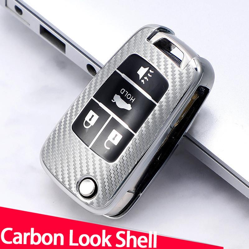 Чехол для ключей из ТПУ с карбоновым узором для Buick Chevrolet Cruze Opel Vauxhall Insignia Astra J Zafira C Mokka Encore, аксессуары