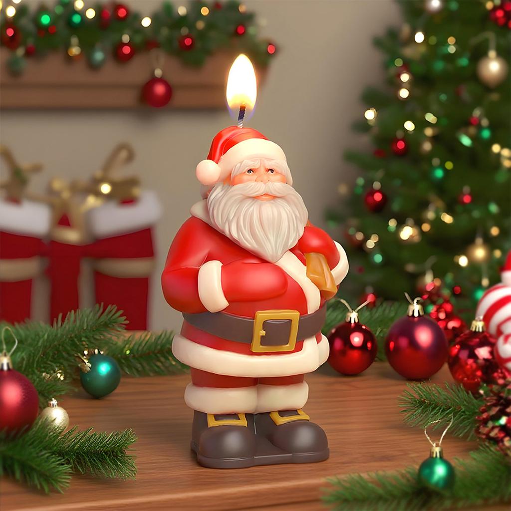 Santa Claus Candle Molds Handmade Castings Molds Christmas Silicone Moulds Epoxy Resin Molds Plasters Molds