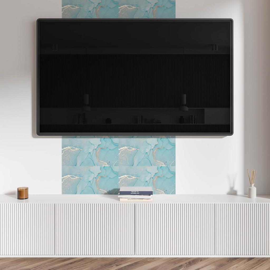 Komplet Kafelków Winylowych Podłogowych Abstrakcyjny Wzór Płynny 10X40X20 Cm