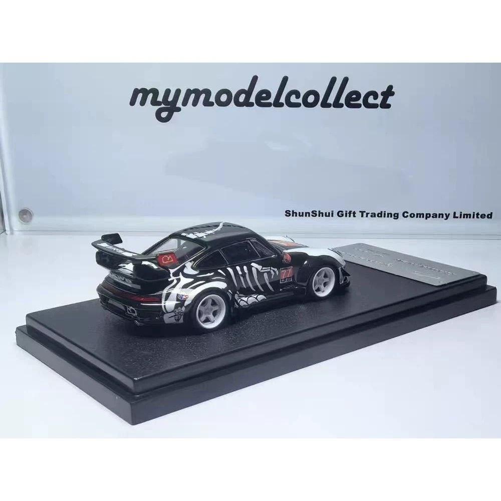 МС 1:64 Высокий задний спойлер Huagu Long Ливрея Сплав Модель автомобиля - Тюнинг Стиль Коллекционный Орнамент