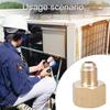 1/4 SAE Male Conditioner Adapter Brass Conversion Head Nitrogen Regulator Adapter Fittings Car Conditioner Adapter