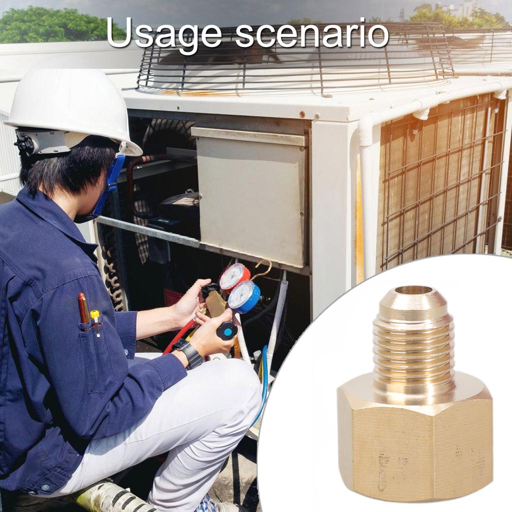 1/4 SAE Папа Адаптер Кондиционера Латунная Переходная Головка Адаптер для Регулятора Азота Фитинги Адаптер для Кондиционера Автомобиля