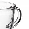 Thick Glass Tea Cup with Handle Leo