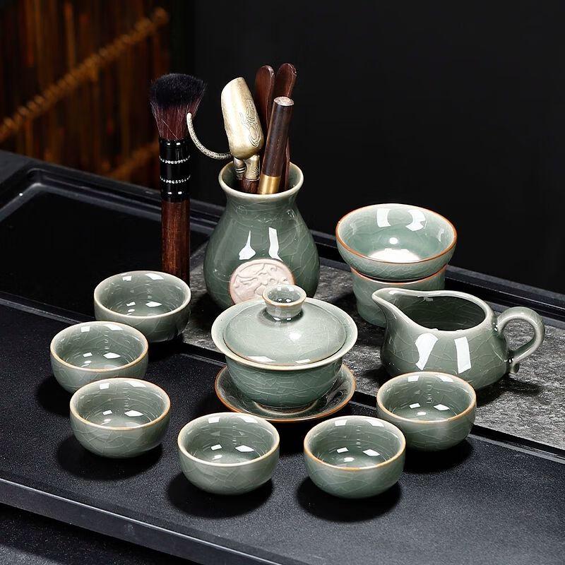 Qiu Qiao Ge Kiln Ceramic Kung Fu Tea Set