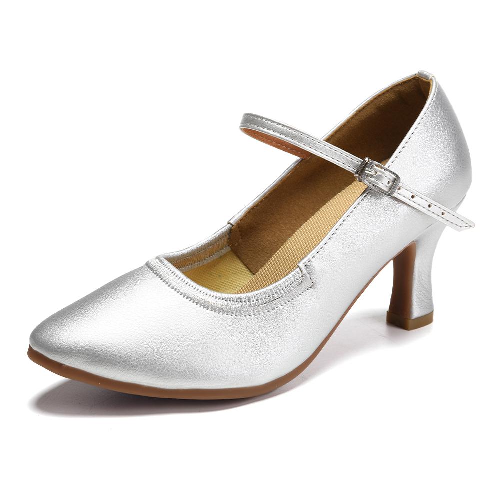 Удобная обувь для бальных танцев на осень, латиноамериканские танцы, танго, современный вальс, обувь для женщин с резиновой подошвой, каблук 7 см