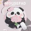 GIMIRO Panda Mouse Pad Anti-slip [ 22cm X 22cm ]  Round Mouse Pads