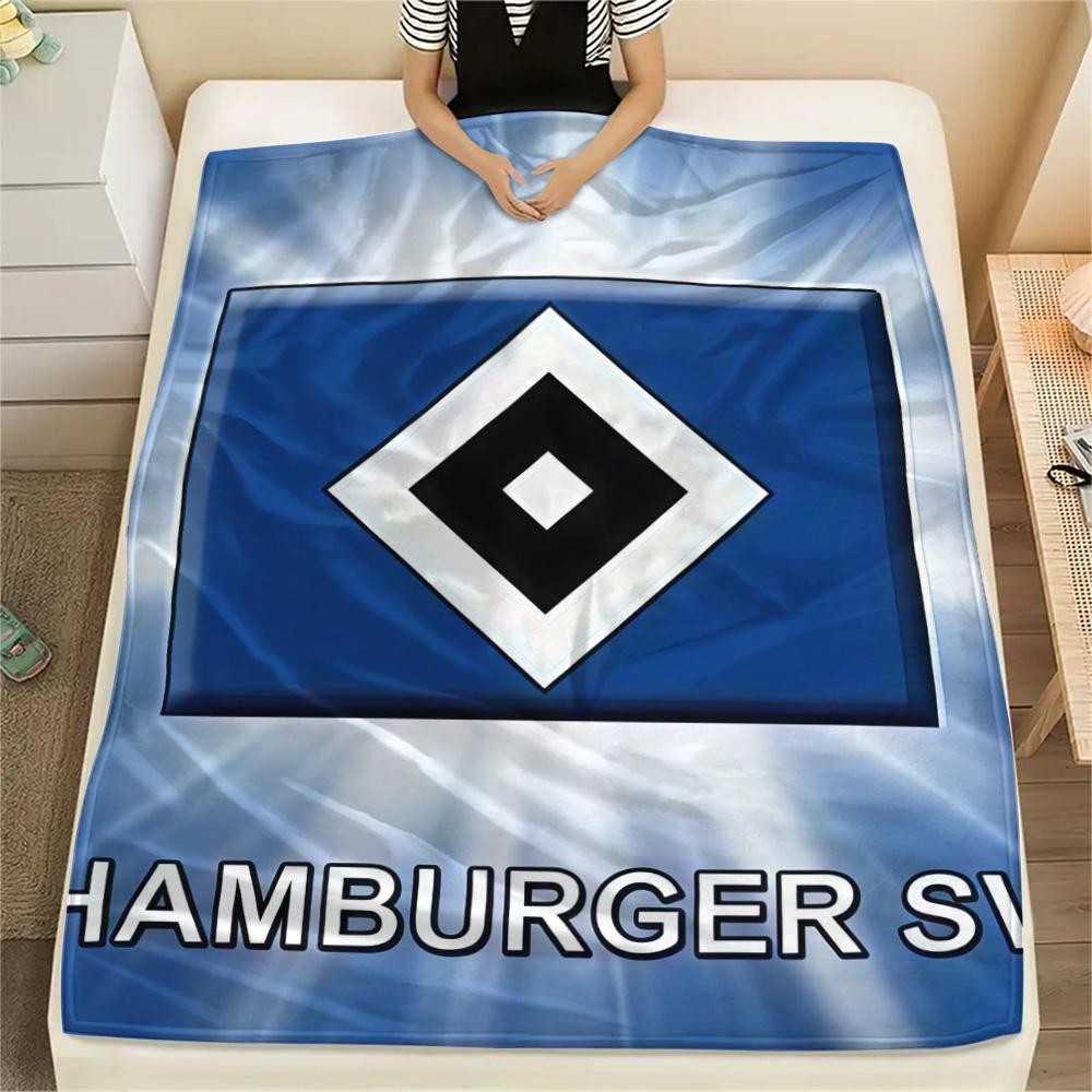 Hamburger SV Print FlAannel Blanket, High quality Comfortable for All Seasons, Home Decor, Warmth and Comfort