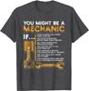 You Might Be A Mechanic If T-Shirt Funny Mechanic Gifts Rife Young Tshirts Design Tops Shirt Cotton Hip Hop