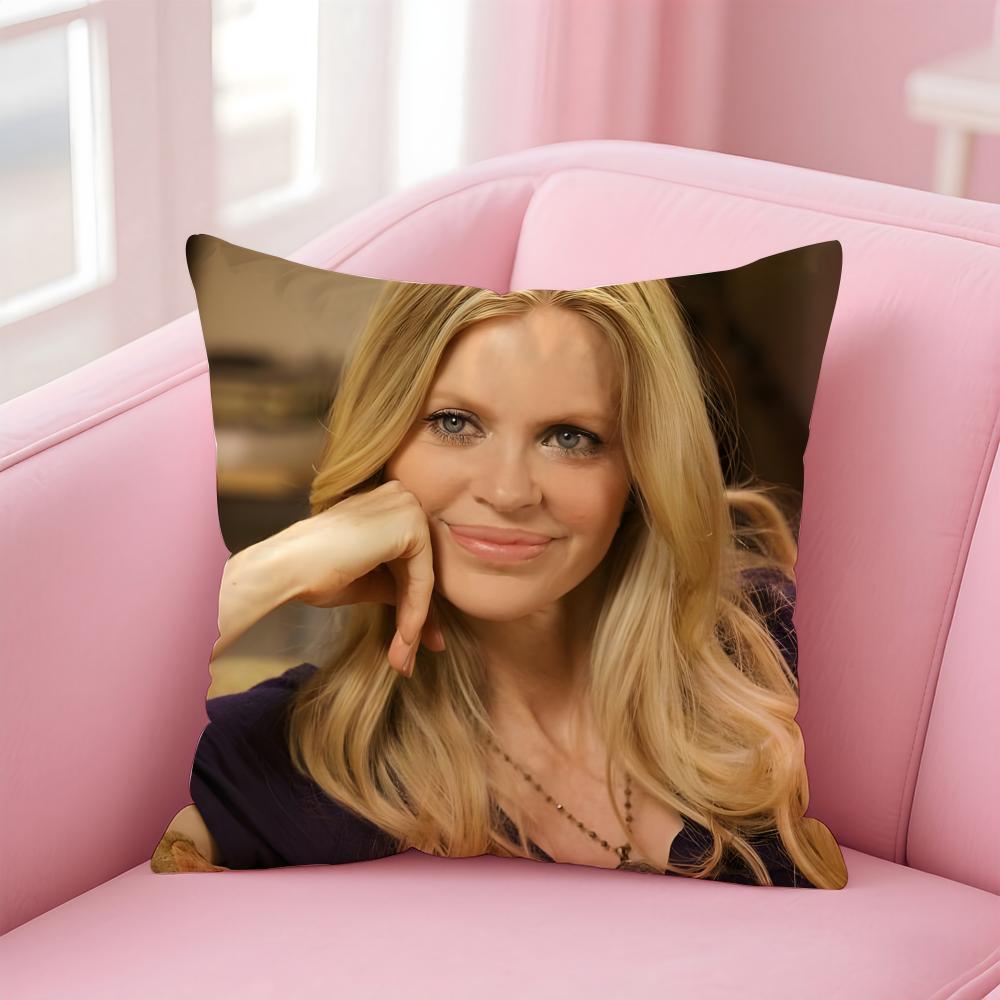 KKristin Bauer van Straten Cushion Cover Pillow Case Soft Friendly Fabric Concealed Zipper